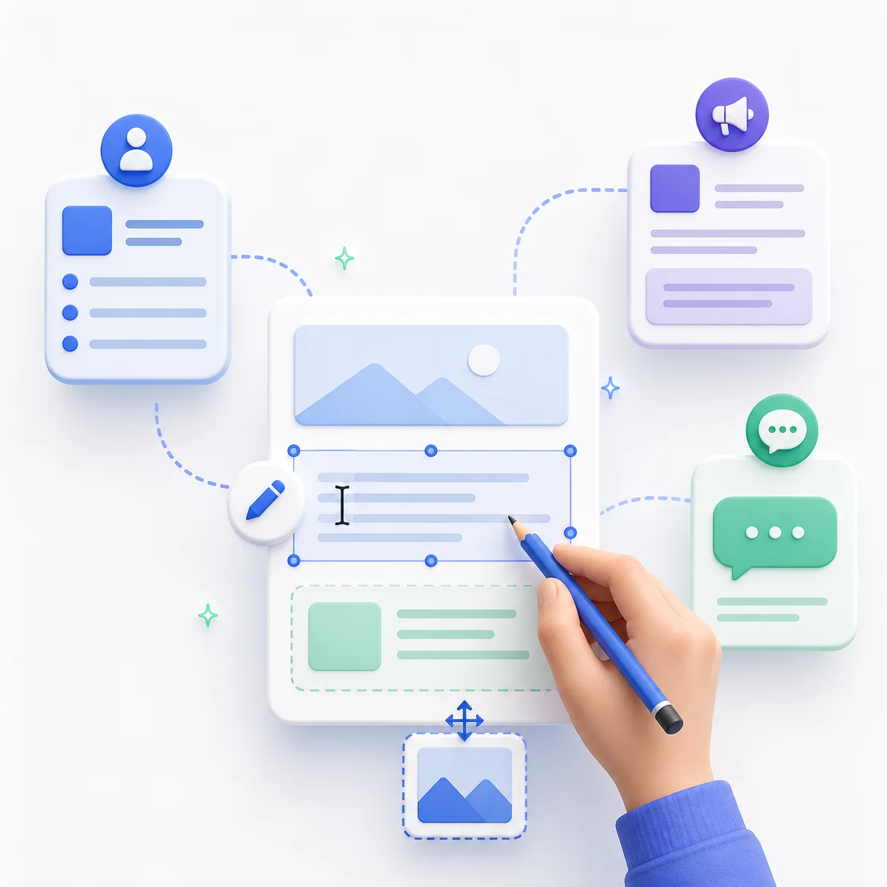 Preparing editable drafts for different channels